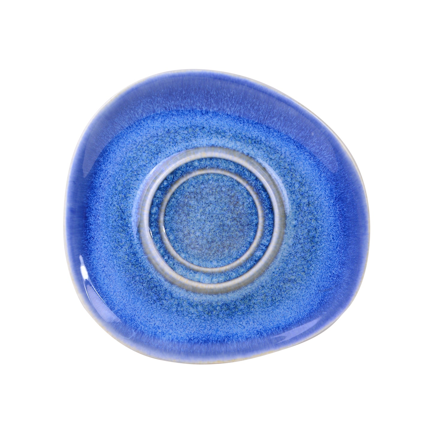 Untertasse 16 x 15cm Doppelspiegel | GAIA | Blue