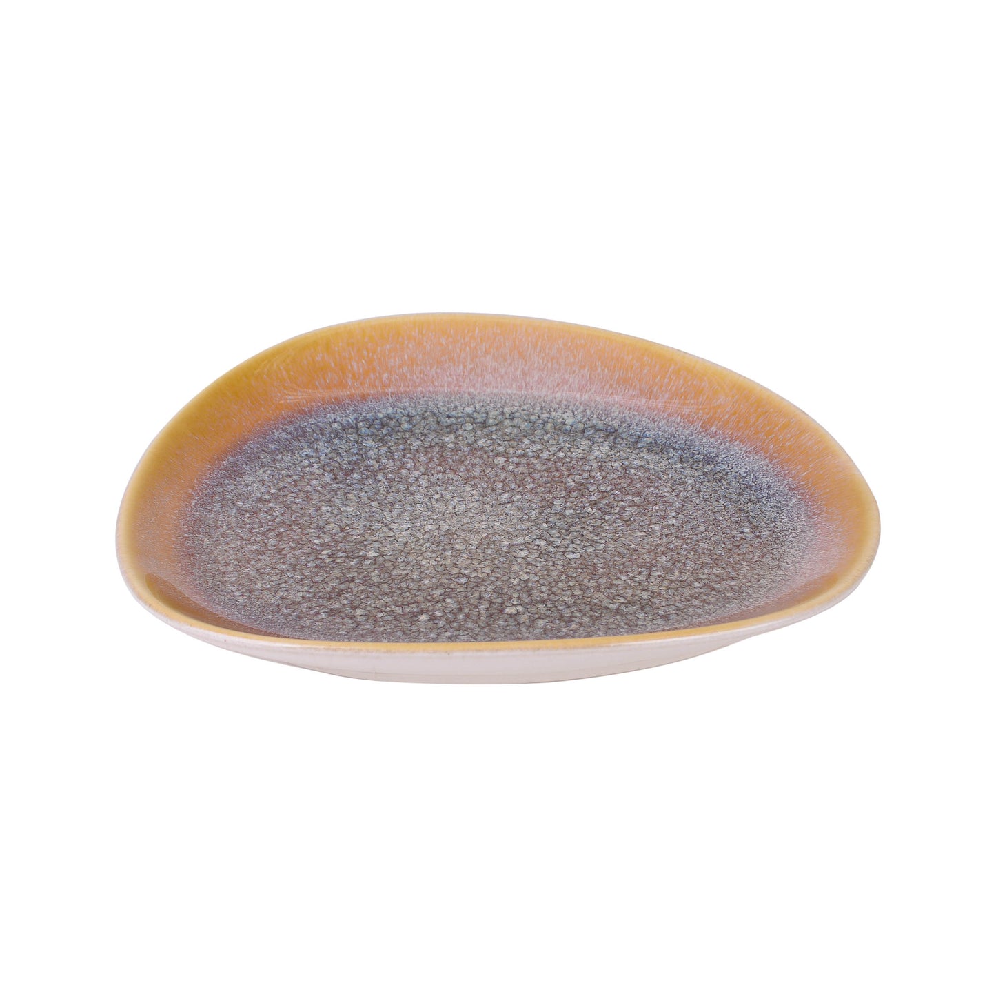 Teller flach 23 x 20cm | GAIA | Yellow