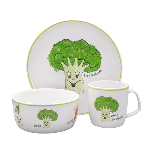 Kindergedeck Set 3-tlg. | Kindergeschirr | Bodo-Gesunde Freunde