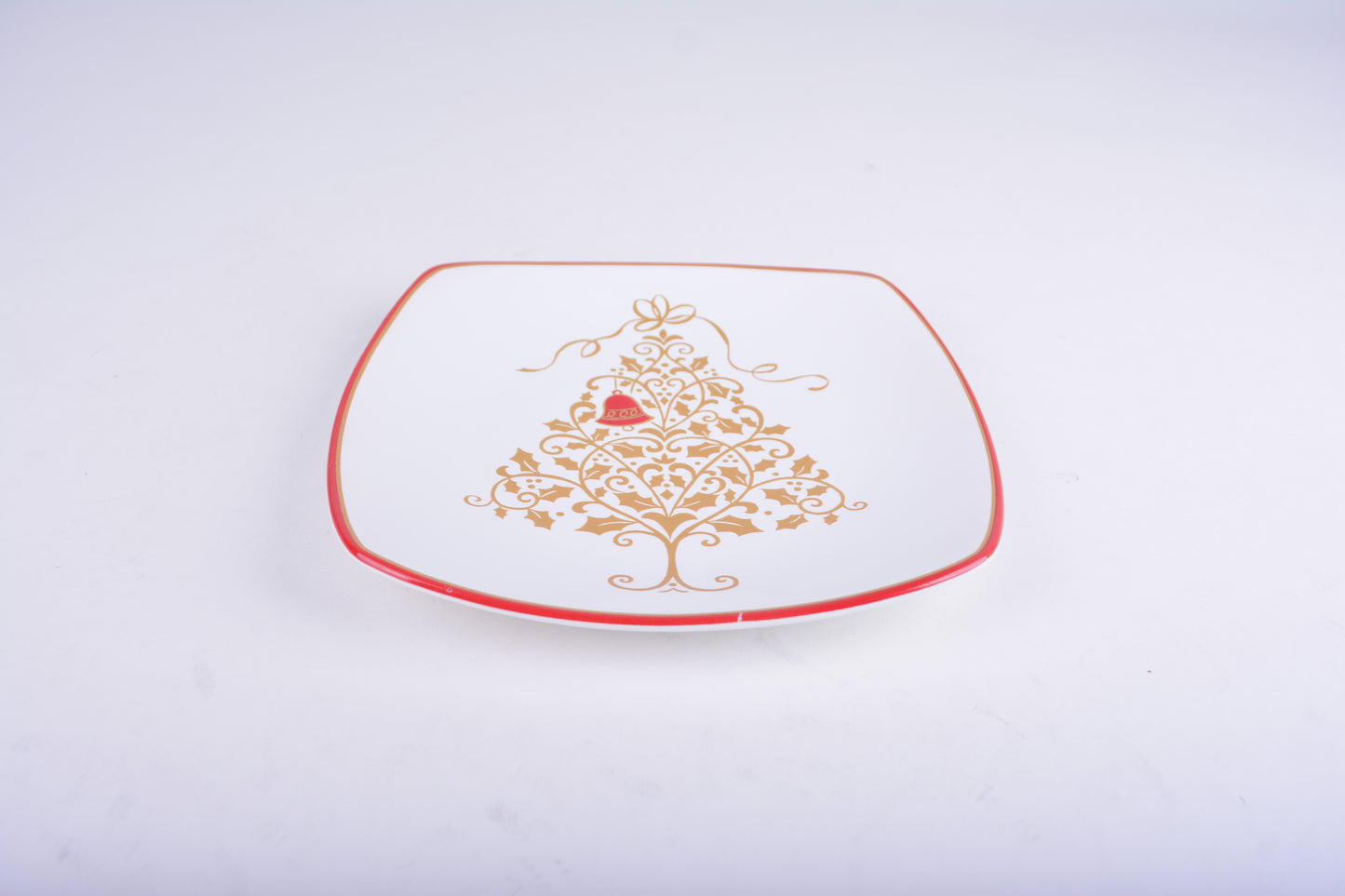 Teller flach 21 cm | Christmas | Golden Tree White Bell