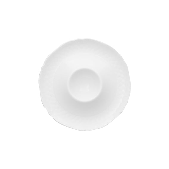 Eierbecher mit Ablage 13 cm | La Reine | Weiss