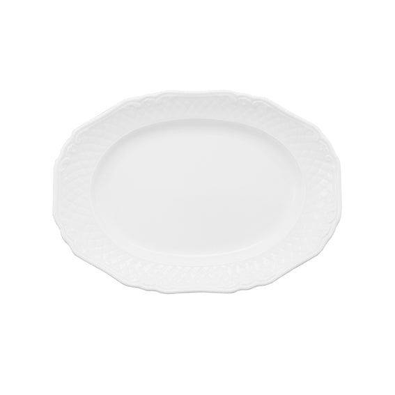 Platte oval 25 cm | La Reine | Weiss