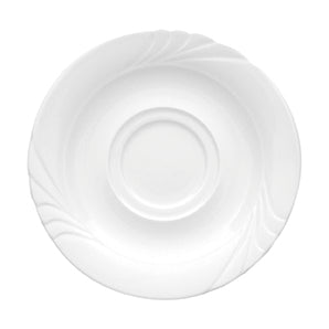 Untertasse 16 cm mit Doppelspiegel | Ambiente | Weiss