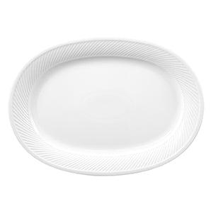 Platte oval 37 cm | Swing Time | Weiss