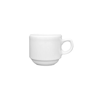 Obertasse hoch stapelbar 0,09 l | Swing Time | Weiss