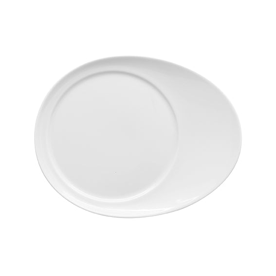 Beilageteller oval 18,5 cm x 14,5 cm | Universo | Weiss