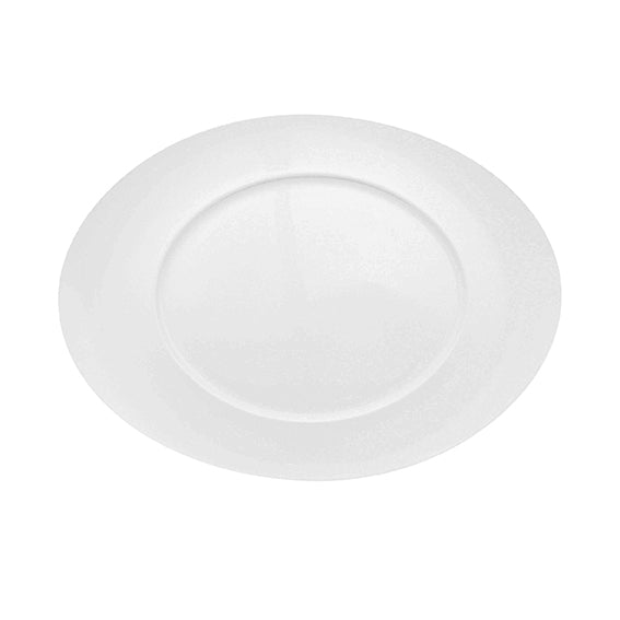 Teller flach oval 27 cm | Universo | Weiss