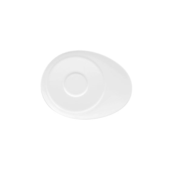 Untertasse oval 14 cm x 11 cm | Universo | Weiss
