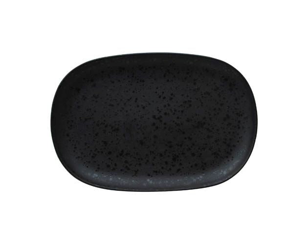 Platter oval 21,5 x 15cm | ORA | Taba schwarz