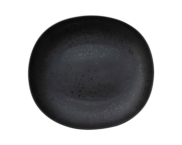 Teller tief eckig 26 x 23cm | ORA | Taba schwarz