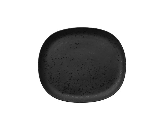 Teller flach eckig 23 x 20cm | ORA | Taba schwarz
