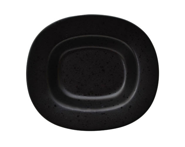 Teller tief eckig Fahne 24 x 21cm / 0,32l | ORA | Taba schwarz