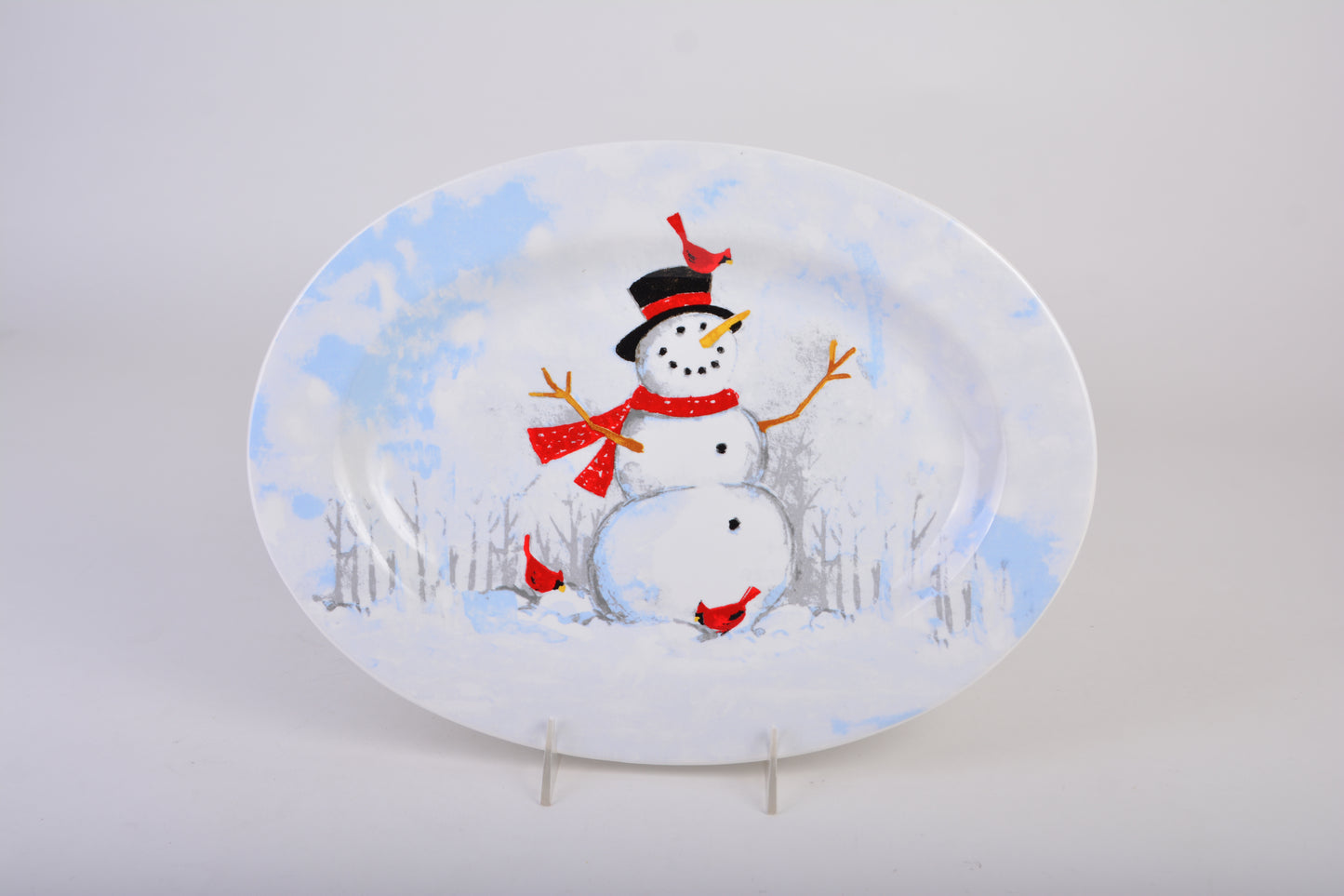Platte oval 36x25,5 cm | Christmas | Winter Cheer Snowman