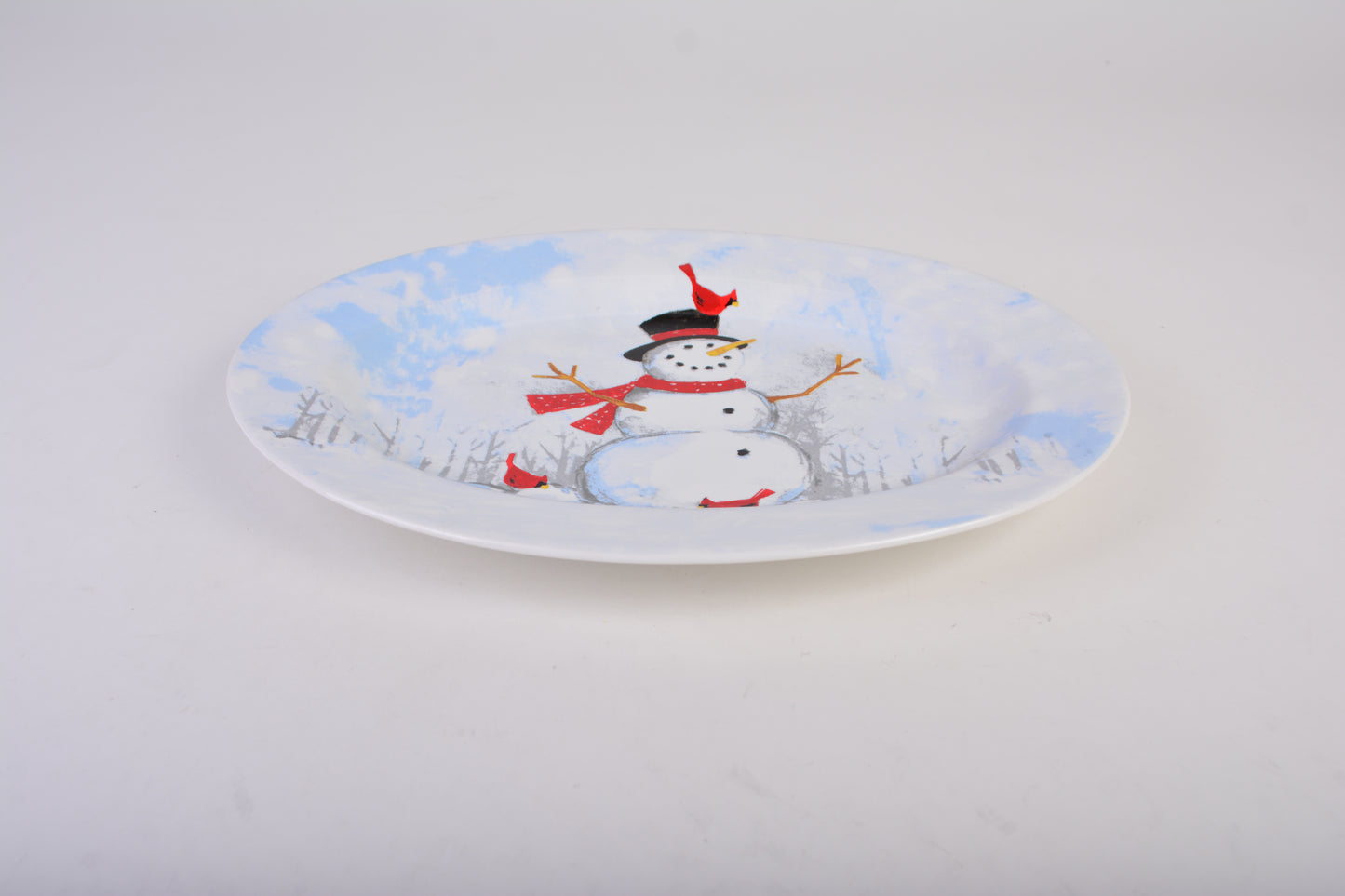 Platte oval 36x25,5 cm | Christmas | Winter Cheer Snowman