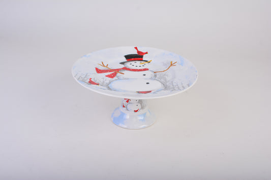 kuchenständer mit Fuß 22,5 cm | Christmas | Winter Cheer Snowman