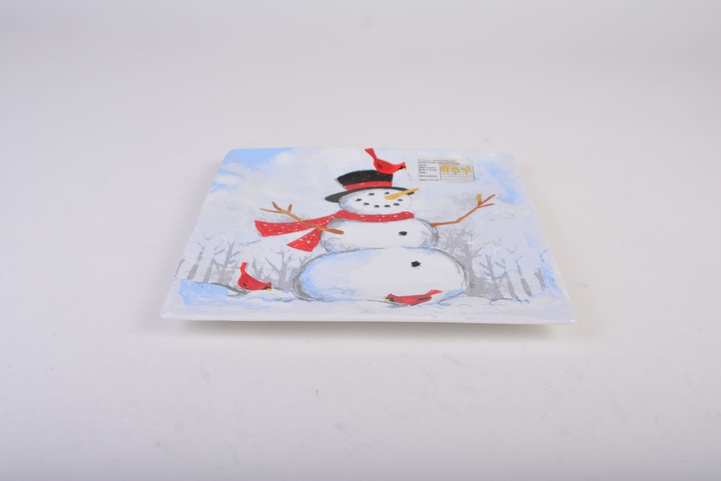 Teller flach rechteckig 26x26 cm | Christmas | Winter Cheer Snowman