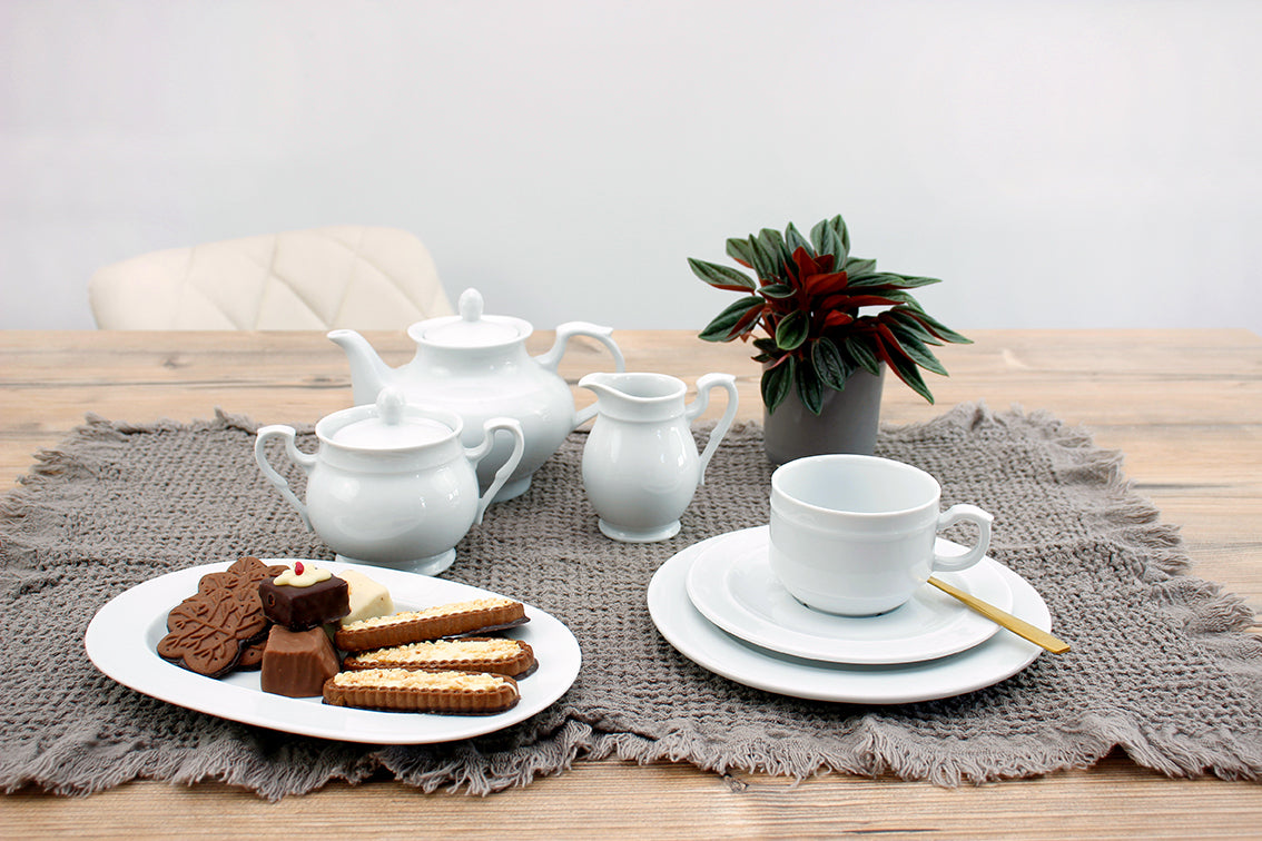 Kaffee- Tee- Set 20-tlg. | Alice | weiß