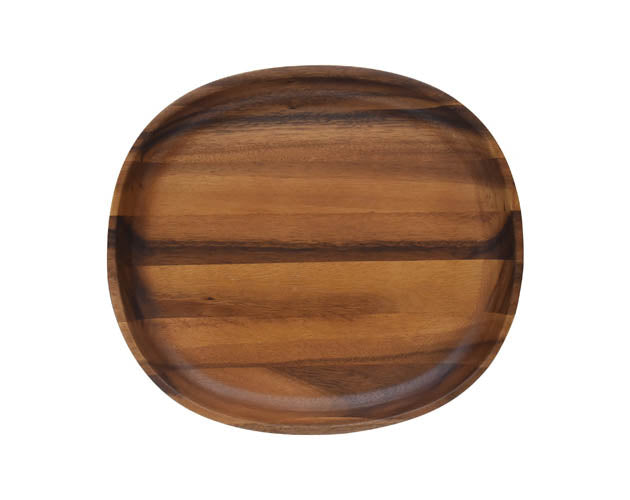 Tablett oval tief 34 x 30cm | ORA | Holz Accessoire