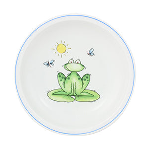 Teller tief 20 cm | Kindergeschirr | Frosch