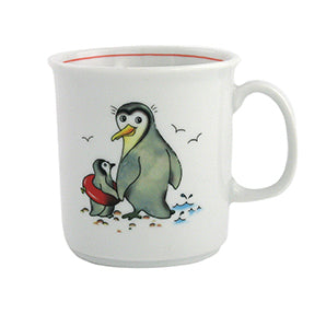 Becher mit Henkel 0,21 l | Kindergeschirr | Pinguin