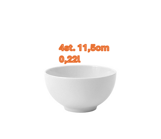 Schüssel 4-tlg. 11,5cm/0,22l. | Barkarole | weiß